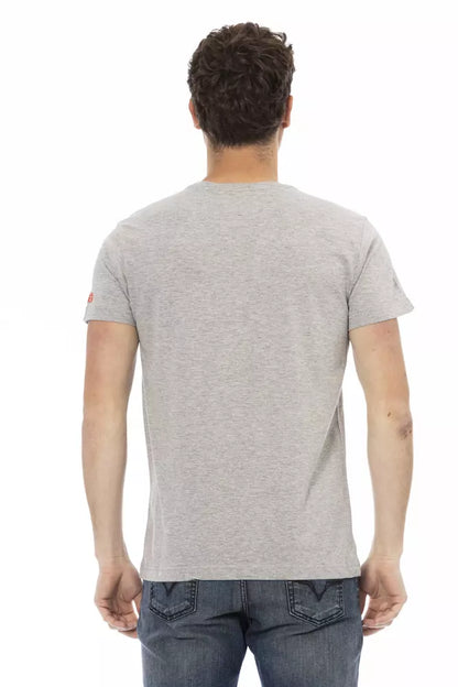 Trussardi Action Gray Cotton Men's T-Shirt