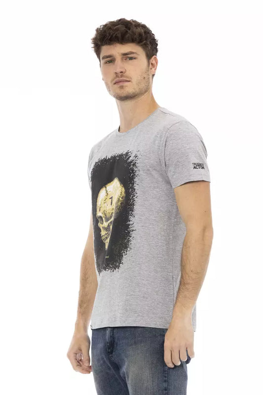 Trussardi Action Gray Cotton Men's T-Shirt