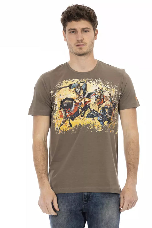 Trussardi Action Brown Cotton Men's T-Shirt