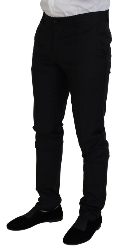 Dolce & Gabbana Black Single Breasted 2 Piece MARTINI Suit