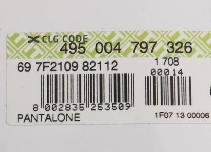 GF Ferre Black Cotton Stretch Chinos Pants