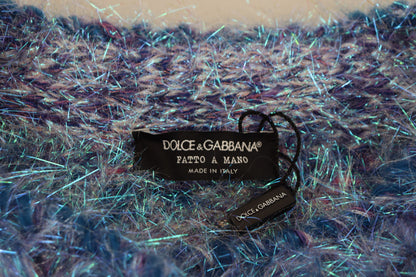 Dolce & Gabbana Multicolor Polyester Fringes Coat Jacket