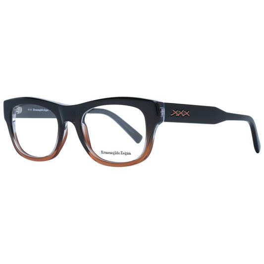 Ermenegildo Zegna Brown Plastic Glasses (Frames)