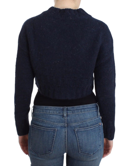 John Galliano Blue cropped cardigan
