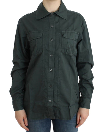 Cavalli Gray button down shirt
