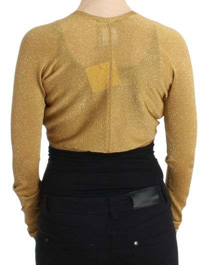 Cavalli Gold embellished gold shrug