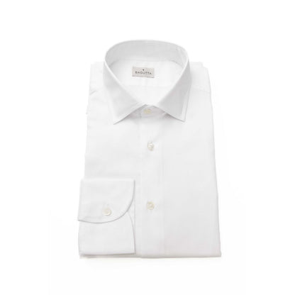 Bagutta White Cotton Men's Dress Shirt
