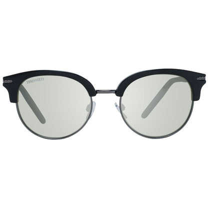 Serengeti Black Acetate & Metal Sunglasses