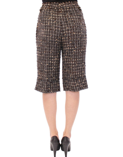 Dolce & Gabbana Multicolor wool shorts pants