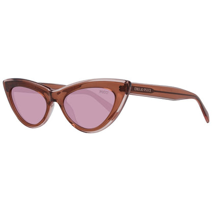 Emilio Pucci Brown Plastic Sunglasses