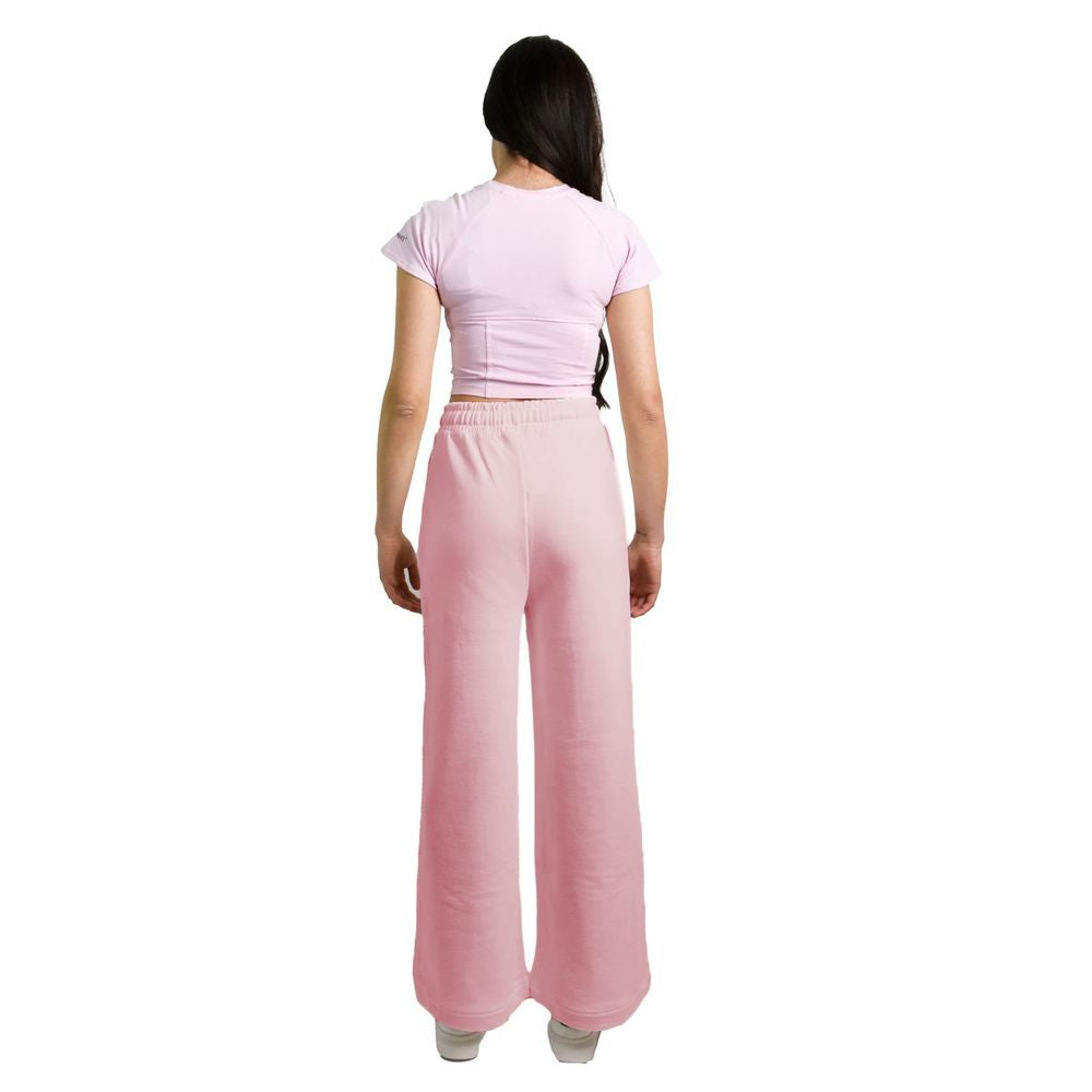 Hinnominate Pink Cotton Women Palazzo Pants