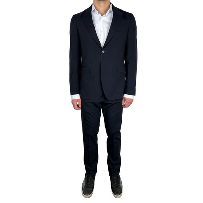 Aquascutum Navy Wool Men's Suit