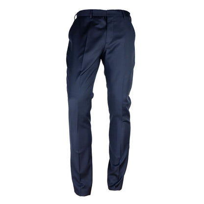 Made in Italy Blue Wool Men's Trouser
