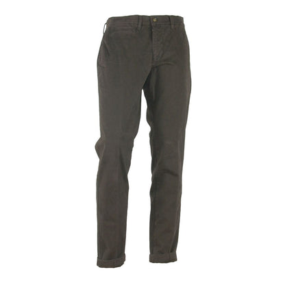 Made in Italy Brown Cotton Men's Pant