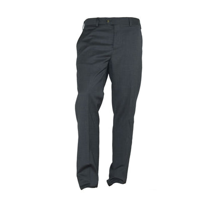 Made in Italy Gray Polyester Men Trousers