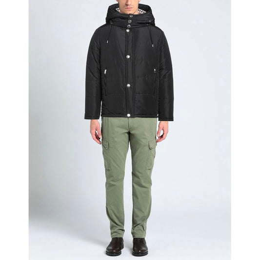 Aquascutum Black Polyamide Men's Jacket