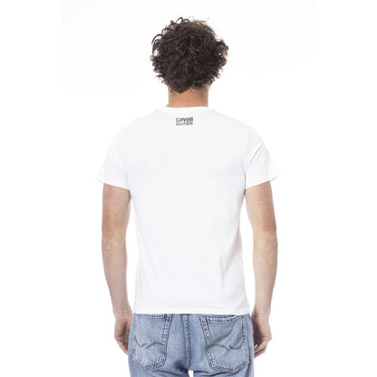 Cavalli Class White Cotton Men's T-Shirt
