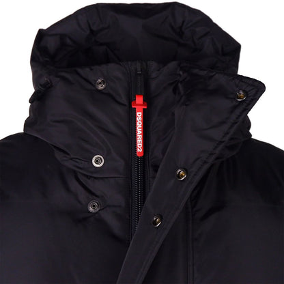 Dsquared² Black Nylon Men Down Jacket