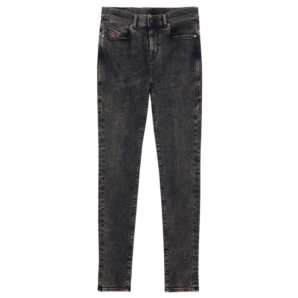 Diesel Black Cotton Men Jean