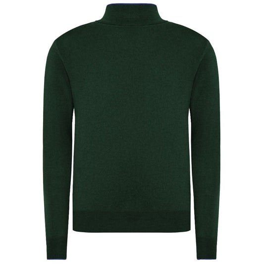 La Martina Green Wool Men Sweater