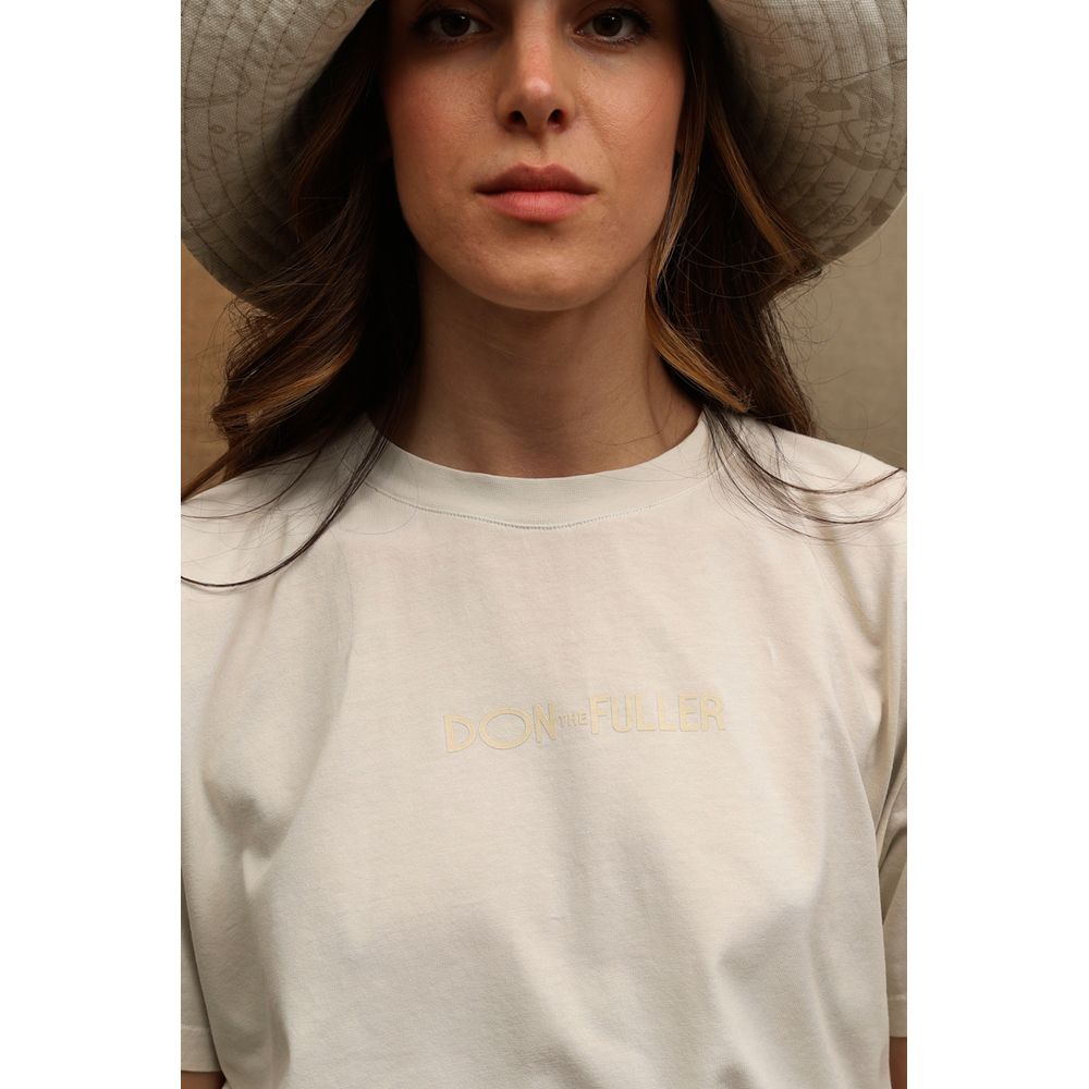 Don The Fuller "White Cotton Women T-Shirt"