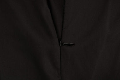 Dolce & Gabbana Black Silk Mesh Floral Lace Top