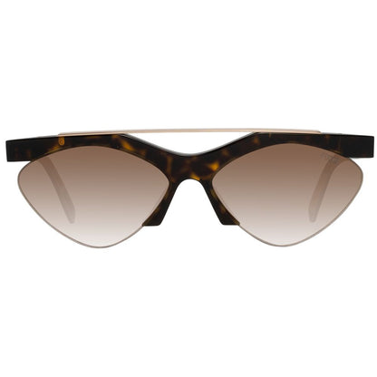 Emilio Pucci Brown Metal & Plastic Sunglasses