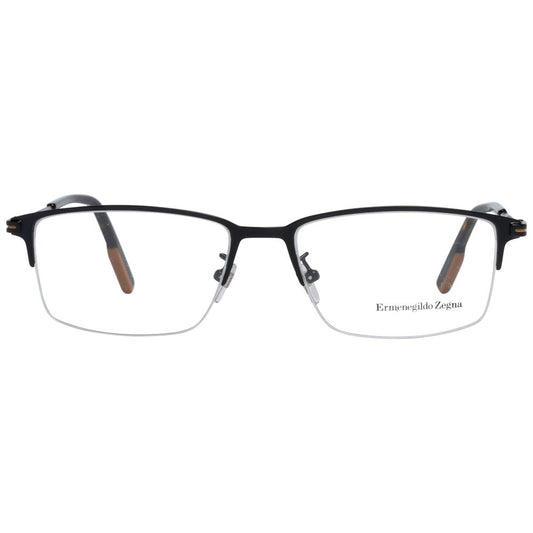 Ermenegildo Zegna Black Metal Glasses (Frames)