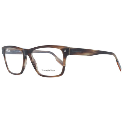 Ermenegildo Zegna Brown Plastic Glasses (Frames)
