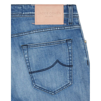 Jacob Cohen Blue Cotton Men Jeans