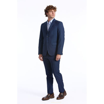 Baldinini Trend Blue Wool Men Blazer
