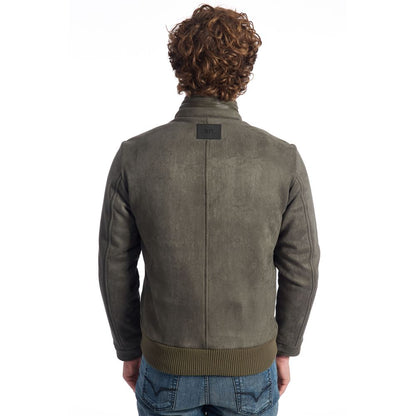 Roberto Pepe Luxury Green Eco Leather Men's Jacket