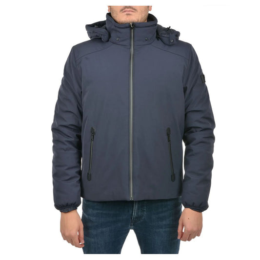 Yes Zee Blue Nylon Men Jacket