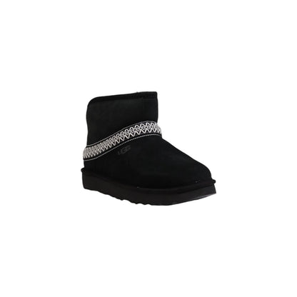 UGG Black Suede Leather Ankle Boots