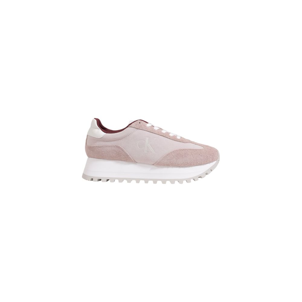 Calvin Klein Jeans Purple Leather Low Top Sneakers