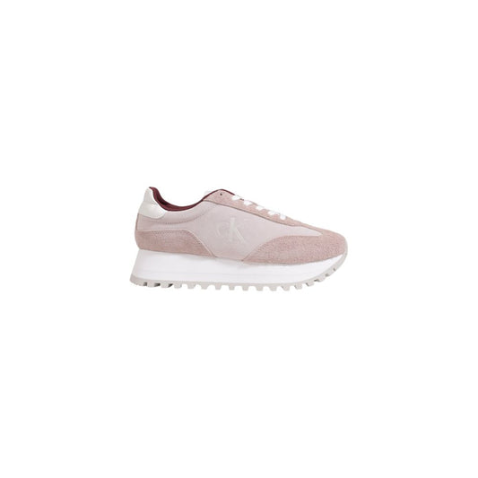 Calvin Klein Jeans Purple Leather Low Top Sneakers