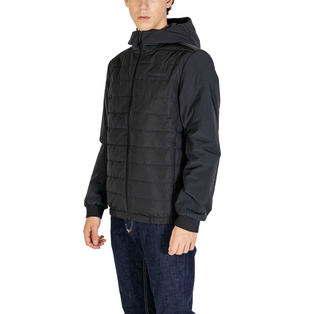 Calvin Klein Black Recycled Polyester Jackets & Coat