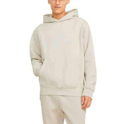 Jack Jones Beige Cotton Hoodie