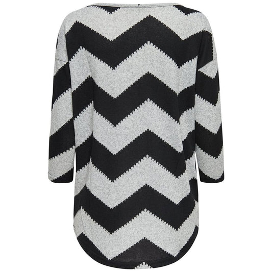 Only Gray Polyester Pattern Shirt