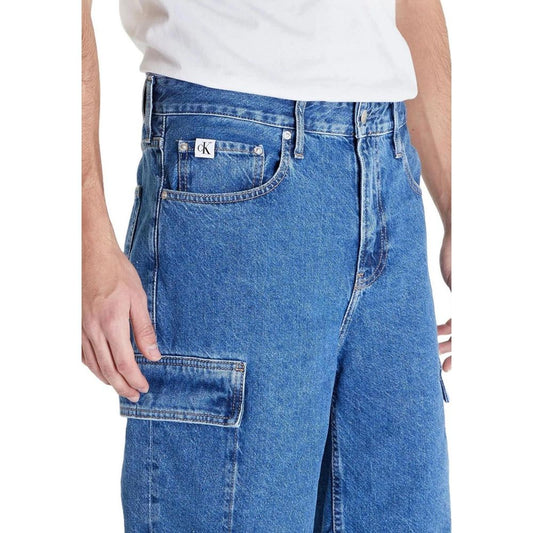 Blue Cotton Bermuda