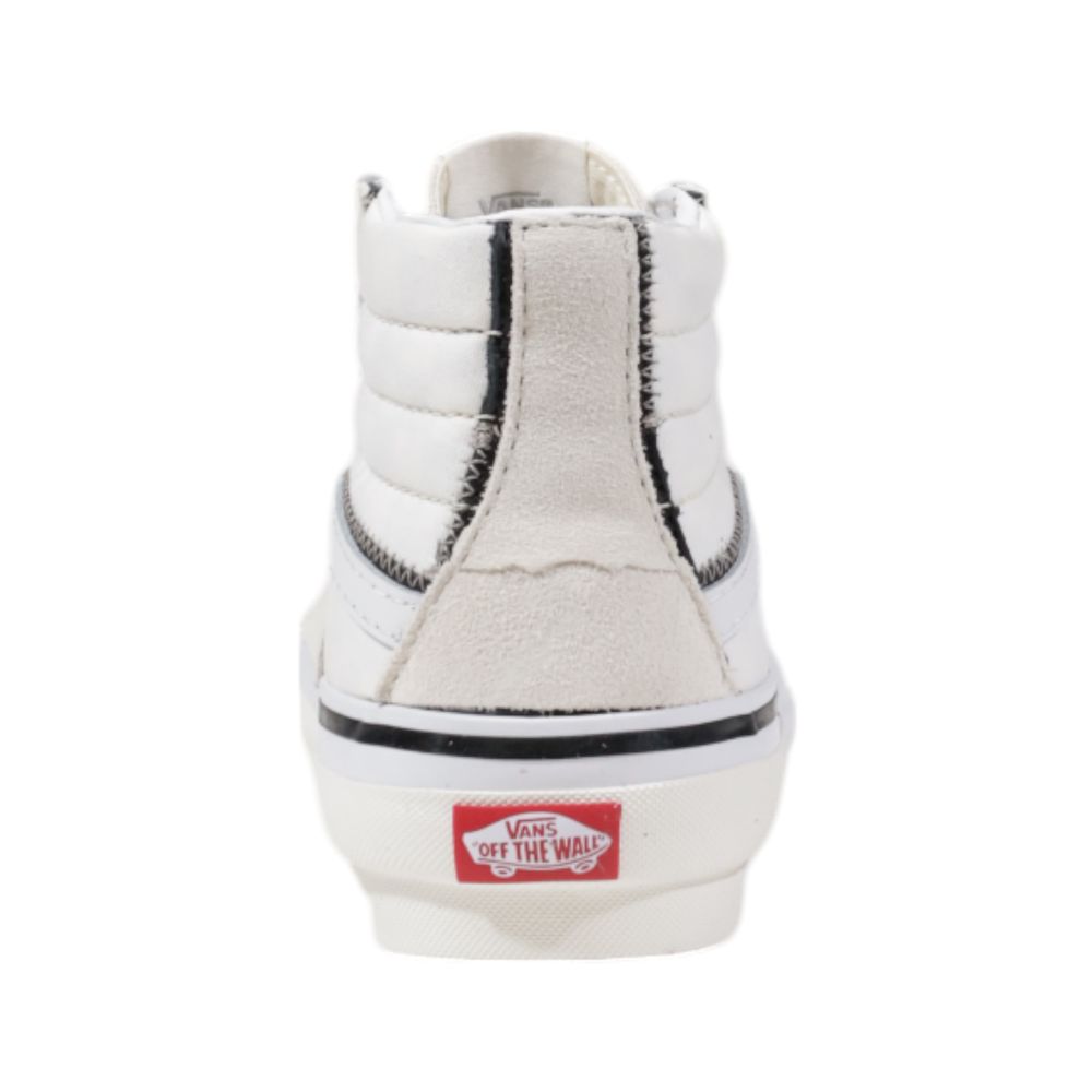 Vans Beige Leather High Top Sneakers