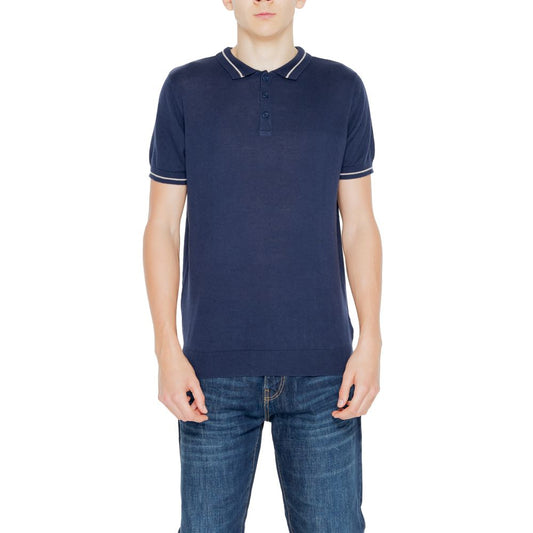 Hamaki-Ho Blue Cotton Shortsleeve Shirt