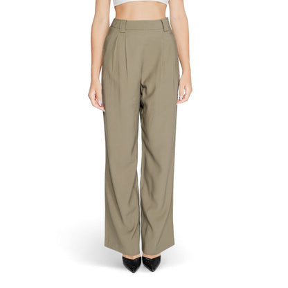 Morgan De Toi Green Cotton Pant