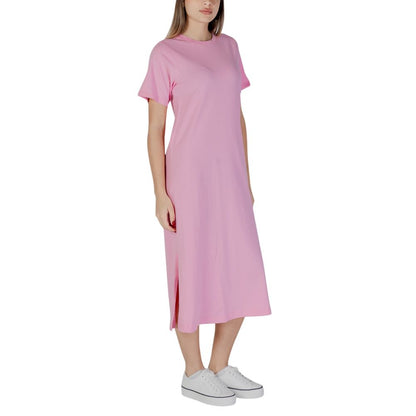 B.Young Multicolor Cotton Midi Dress