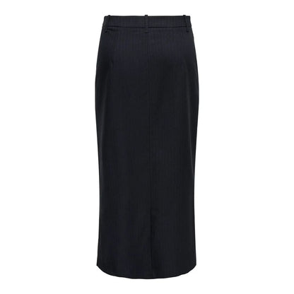Jacqueline De Yong Gray Polyester Long Skirt
