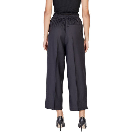 ICHI Black Polyester Pant