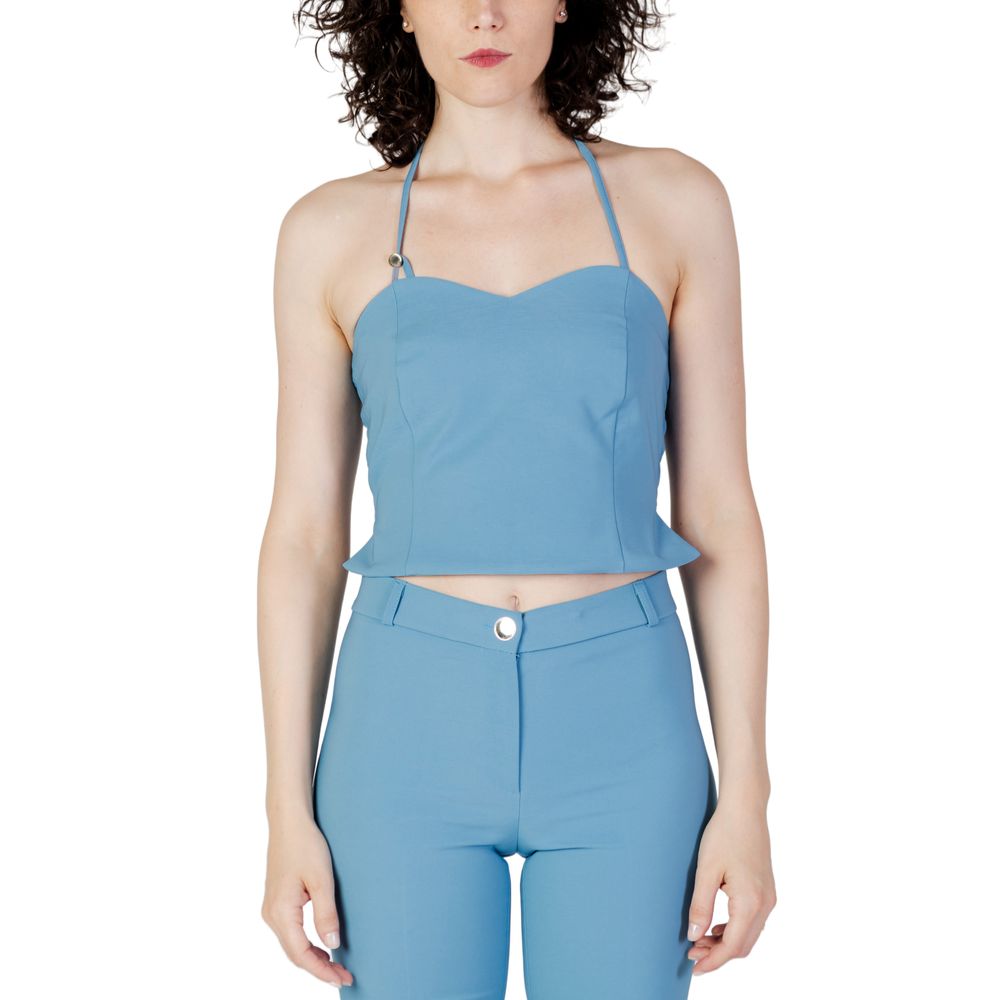 Rinascimento Turquoise Polyester Top