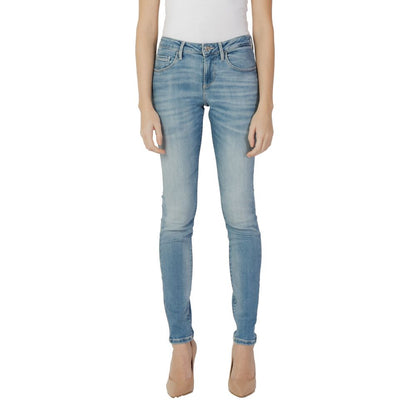 Guess Blue Cotton Skinny Jeans