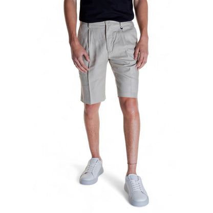 Antony Morato Beige Linen Bermuda Shorts