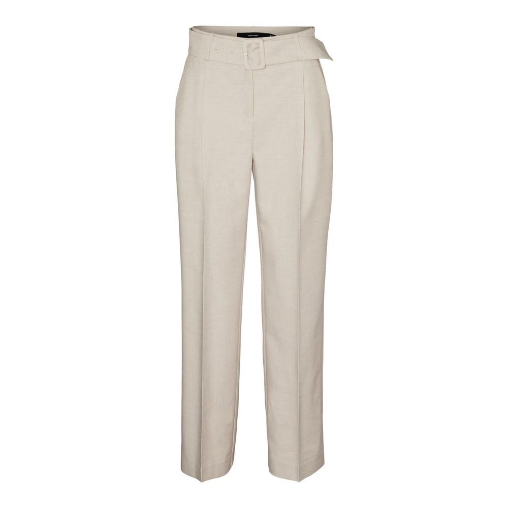 Vero Moda Gray Polyester Casual Pants
